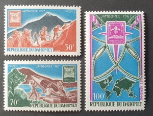 1967 REP. POPULAIRE DU DAHOMEY FRANCE SET WORLD JAMBOREE SCOUTING VF MNH - Picture 1 of 1