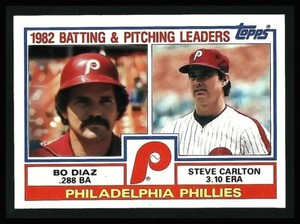 1983 TOPPS "PHILLIES BATTING & PITCHING LEADERS" #229 NM/MT (COMBINED SHIP)