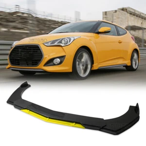 For Hyundai Veloster N Front Bumper Lip Spoiler Splitter Body Kit Carbon Fiber - Bild 1 von 12