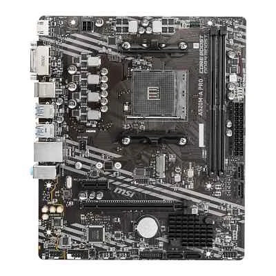 MSI A520M-A PRO Motherboard Socket AM4/A520/DDR4/S-ATA 600/Micro ATX - Image 1 of 4