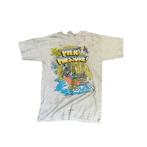 Vintage Rare 1992 Sharky Pier Pressure Shirt Medium Location Novelty - Picture 1 of 3