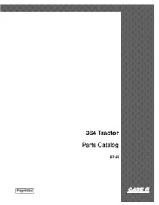 CASE IH 364 TRACTOR PARTS CATALOG - Picture 1 of 1