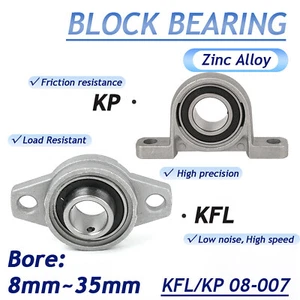KFL/KP Housing Flange Bearing Pillow Block Bearing 8 - 35mm Bore  - Picture 1 of 8