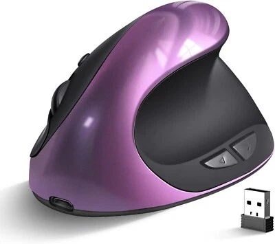 Ergonomic Mouse Wireless,Rechargeable Vertical Mouse Right Handed Small Mouse wi - Image 1 of 4