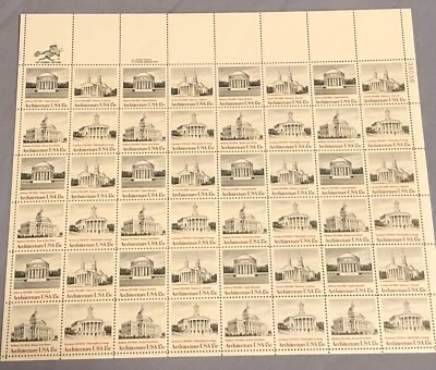 Scott #1779 - 1782 US stamp 1979 .15 cent American Architecture sheet of 48 - Image 1 of 2
