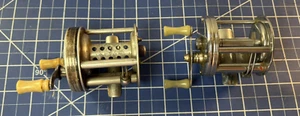 2 Vintage Bait Casting Reels Bronson Fleetwing 2475 Langley Streamlite 310 - Picture 1 of 6