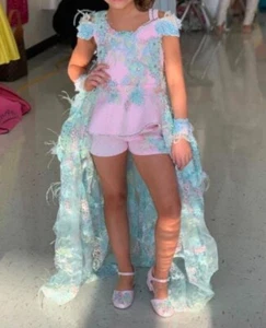 Lacey Jowers Fun Fashion Beauty Festzug Pastell Strass Cape Mädchen Gr. 6-8 - Bild 1 von 12