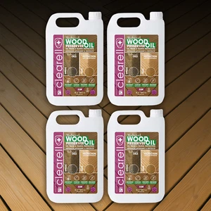 Clearell 20L WOOD PRESERVER OIL | Clear Natural Water UV Protection 20 Litres - Picture 1 of 15