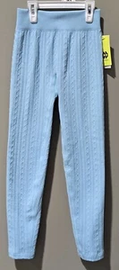 All in Motion Girls' Medium 8 Light Blue High Rise Textured Seamless Leggings - Picture 1 of 6