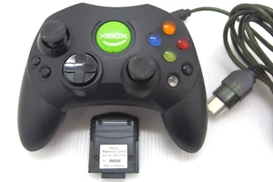 Original XBOX Controller Black Lot of 2 official Microsoft Japanese Edition 3 - Picture 1 of 6