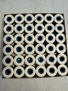 Vintage Prefilled Bobbins 72 Olive Brown 4856 Filco Coats America 22 Yard Ea. - Picture 1 of 3