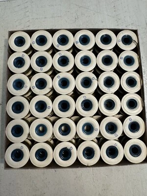 Vintage Prefilled Bobbins 72  Olive Brown 4856 Filco Coats America 22 Yard Ea. - Image 1 of 3