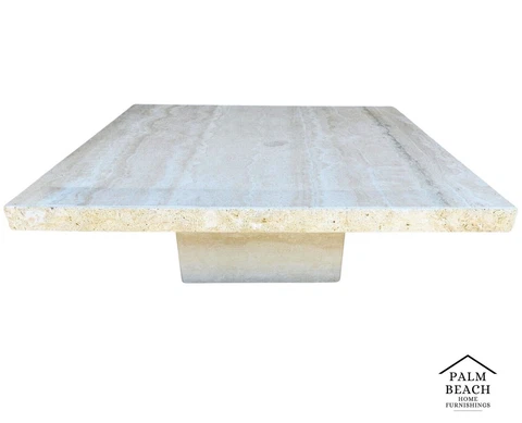 Travertine Coffee Table Italian Live Edge 1970s by STONE INTERNATIONAL Cover