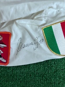 FASCIA ITALIA PERSONALIZZATA TOTTI ROMA NO MAGLIA SHIRT MATCH WORN AUTOGRAFATA - Foto 1 di 3
