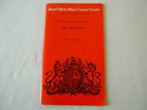 Programme: ROH Covent Garden 1977 WEBER Der Freischutz Colin Davis - Picture 1 of 3