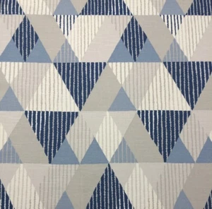 KRAVET MODPEAKS ROYALE BLU CONTEMPORANEO GEOMETRICO TESSUTO MULTIUSO BTY 54"W - Foto 1 di 5
