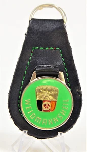DDR Forst Forstwirtschaft Schlüsselanhänger Weidmannsheil Jagd Leder SELTEN 4555 - Bild 1 von 2