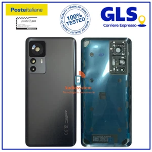 COVER SCOCCA POSTERIORE ORIGINALE XIAOMI MI 12T 22071212AG+VETRO FOTOCAMERA NERO - Foto 1 di 1