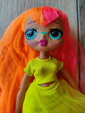 L.O.L. Surprise! OMG Fierce Neonlicious Fashion Doll NEON ORANGE & PINK HAIR MGA