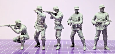 Deutsche Landser Soldaten Italien/ Sommer "Kämpfend" Wehrmacht WW2  1:16 - Bild 1 von 4