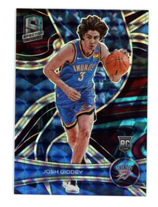 2021-22 Spectra Josh Giddey RC /49 Interstellar Prizm #104 Rookie Thunder
