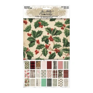 NEW Tim Holtz Idea-ology Christmas Backdrops 2023 TH94346 - Picture 1 of 3