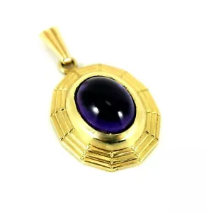 Amethyst Cabachon Anhänger 9 kt 9 kt Gold - Bild 1 von 4