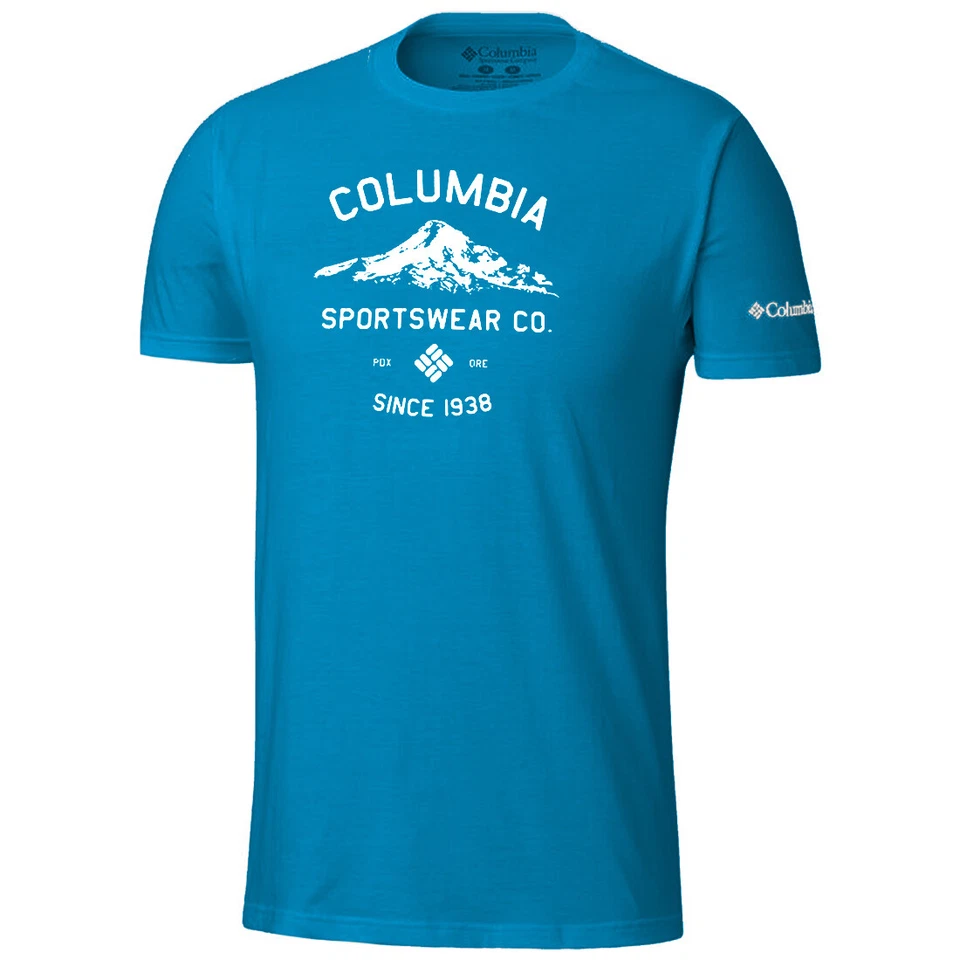 New Mens Columbia Sportswear Graphic Short Sleeve Shirt Top Tee Polo - Image 1 of 1