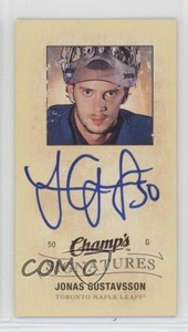 2009 Upper Deck Champ's Mini Signatures Jonas Gustavsson #CS-JG Rookie Auto RC