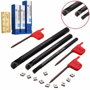 Herramienta de torneado soporte torno 7/10/12 mm S07K/S10K/S12M-SCLCR06 + inserto CNC CCMT0604 - Imagen 1 de 5