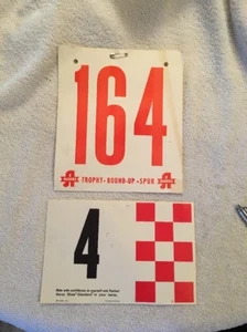 Paper Pin-On Horse Racing Jockey #4 & #164 w/ Safety Pin, Buggy's War Chief  - Picture 1 of 5