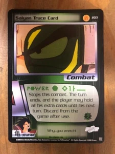 Saiyan Truce Card RARE Combat Card Dragonball Z #203 - Picture 1 of 2