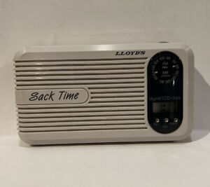 Lloyd's Portable AM/FM LCD Clock Radio - Battery Operated - Tested