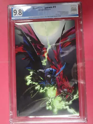 BATMAN/SPAWN #1 *PGX GRADED 9.8* McFarlane Glow Dark Virgin Variant DC COMICS - Image 1 of 3