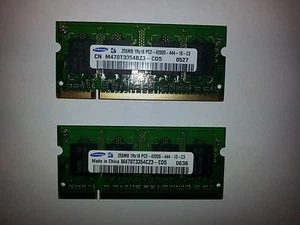 Samsung 512MB(256MBx2)M470T3354CZ3-CD5/M470T3354BZ3-CD5 200-p DDR2 SDRAM SO-DIMM - Picture 1 of 1