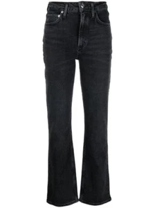 AGOLDE High Rise Straight Leg Jeans 24 Black Vintage - Picture 1 of 12