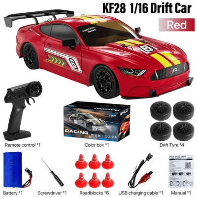 9IMOD 4WD RC Drift Car RTF 2.4G Racing Car APP Control Dual Tires Vehicle 1:16 - Image 1 of 4