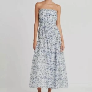 Sir Dimitri Printed Cotton-Silk Strapless Maxi Dress Size 0 AU 6 / US 2 / XS - Bild 1 von 10