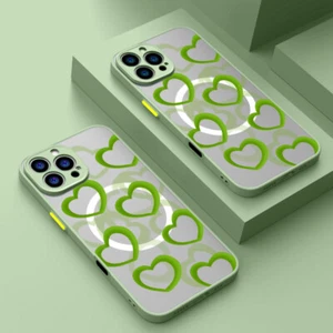 For iPhone 16 Pro Max 15 14 13 12 11 Shockproof Magnetic Hybrid Heart Case Cover - Picture 1 of 22
