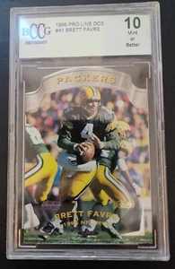 1996  Pro Line III DC DC3 Die Cut #41 Brett Favre Graded BCCG 10 HOF - Picture 1 of 2