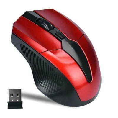 Portable 2.4Ghz Mouse Wire-Less 1200DPI Optical Gamer mouse Home Office Game Use - Image 1 of 4