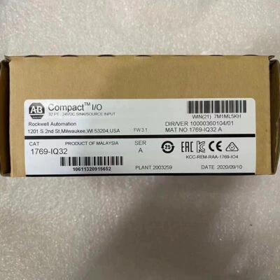New Factory Sealed AB 1769-IQ32 SER A CompactLogix 24V DC Input Module 1769IQ32 - Image 1 of 4