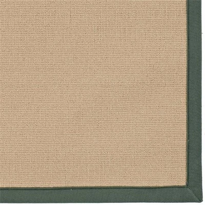 Linon Athena Machine Tufted Wool 1'10"x2'10" Rug in Sisal and Green - Image 1 of 4