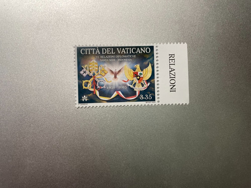 VATICANO 2025, HABEMUS PAPAM FDC Francobollo Papa Leone XIV EUR 9,00