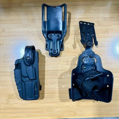 Funda Safariland Drop Leg Sig P320 mano derecha ALS liberación rápida táctica negra Foto 1 de 4