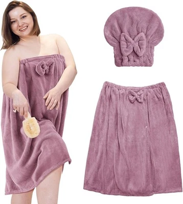  1 Sets Plus Size Towel Wrap for Women with Hair Towel Bath Shower - Image 1 of 4