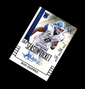 2015 Contenders TICKET SP BUD DUPREE AUTO RC! Kentucky Wildcats - Picture 1 of 1