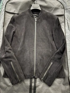 John Varvatos M Suede Racer Jacket 007 SPECTRE - Picture 1 of 10