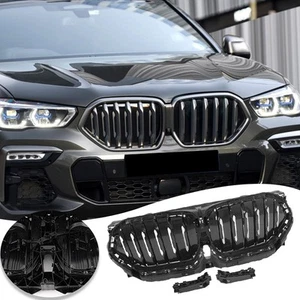 Front Radiator Grille Active Air Shutter 51135A29C23 Kit For BMW X6 G06 2019~UP - Picture 1 of 13