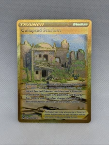 Pokémon Collapsed Stadium - 215/196 - Gold Secret Rare Holo - Full Art NM - Picture 1 of 2